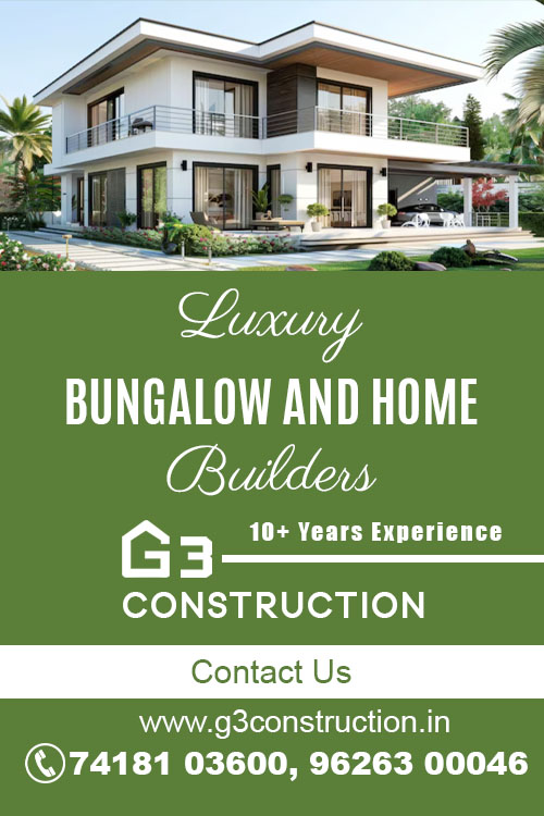 G3 Construction - Individual House, Duplex Villa, Apartment Construction Company in Chitlapakkam, Chennai.